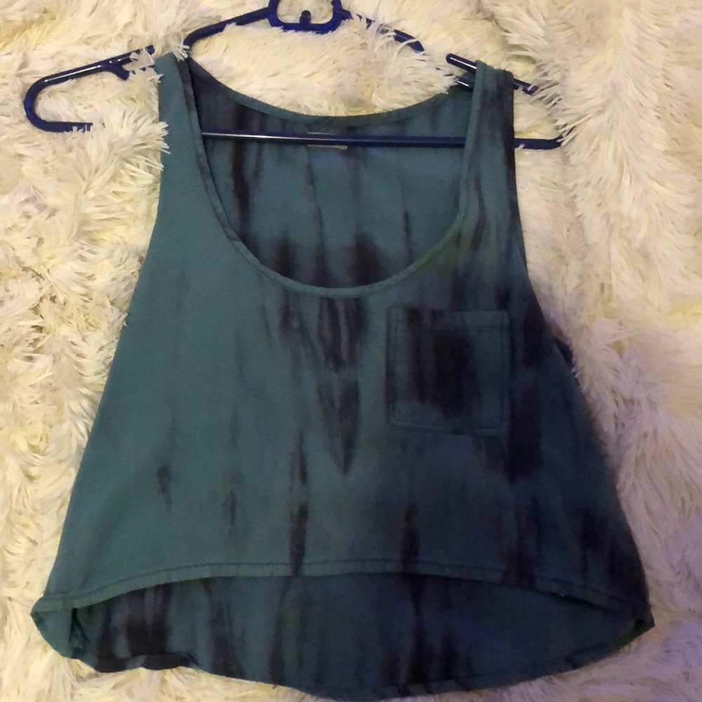 Ecote patterned cropped tank top